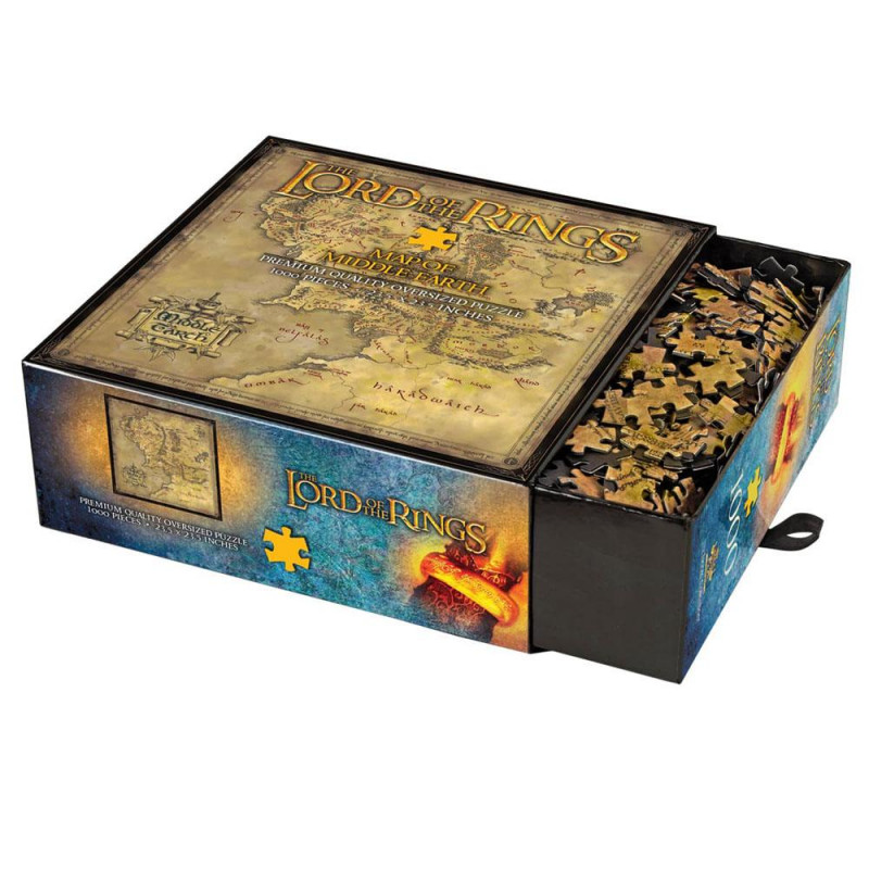 IL SIGNORE DEGLI ANELLI - PUZZLE 1000pz - MAPPA DELLA TERRA DI MEZZO - immagine 2