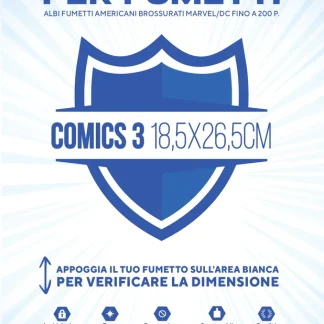 50 BUSTE PROTETTIVE COMICS 3 (18,5 X 26,5 CM)