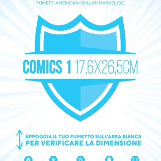 BUSTE PROTETTIVE COMICS 1 (17,6 X 26,5 CM - 100PZ)