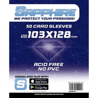 SAPPHIRE SLEEVES NAVY: 50 BUSTINE PROTETTIVE 103 X 128