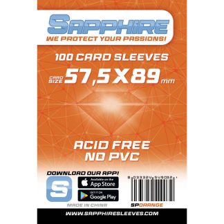 SAPPHIRE SLEEVE ORANGE: 100 BUSTINE PROTETTIVE 57,5X89