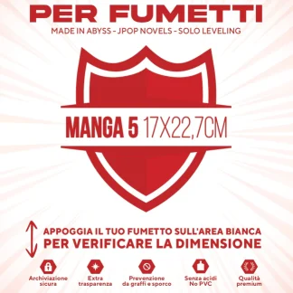 100 BUSTE PROTETTIVE MANGA 5 (17 X 22,7 CM)