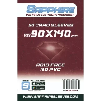 SAPPHIRE SLEEVES BORDEAUX: 50 BUSTINE PROTETTIVE 90X140