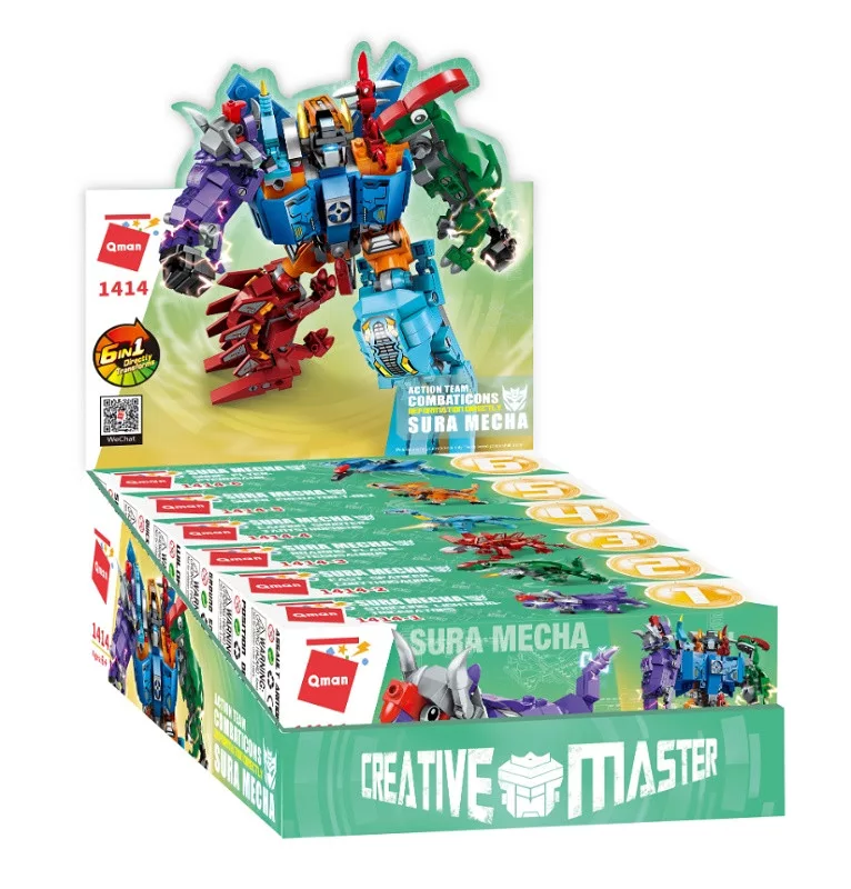 KEEPPLAY: TRANS-COLLECTOR ACTION TEAM COMBATICONS DEFORMATION DIRECTLY - SURA MECHA - immagine 9