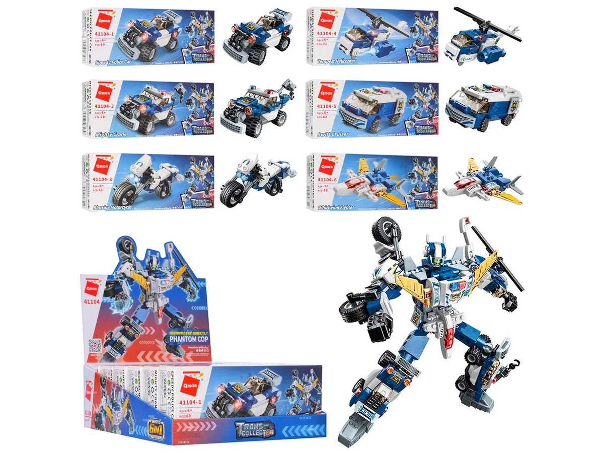 KEEPPLAY: TRANS-COLLECTOR ACTION TEAM COMBATICONS DEFORMATION DIRECTLY – PHANTOM COP - immagine 2