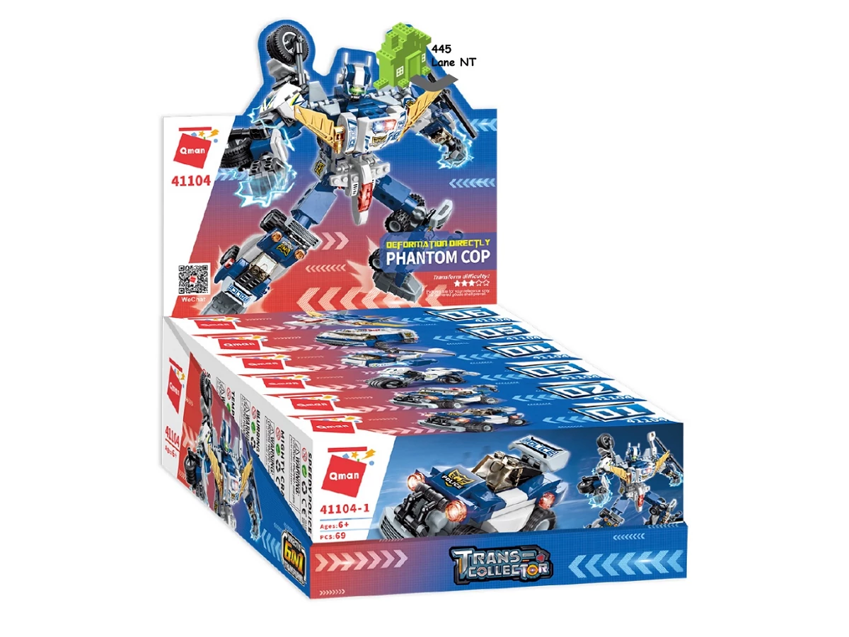 KEEPPLAY: TRANS-COLLECTOR ACTION TEAM COMBATICONS DEFORMATION DIRECTLY – PHANTOM COP - immagine 3