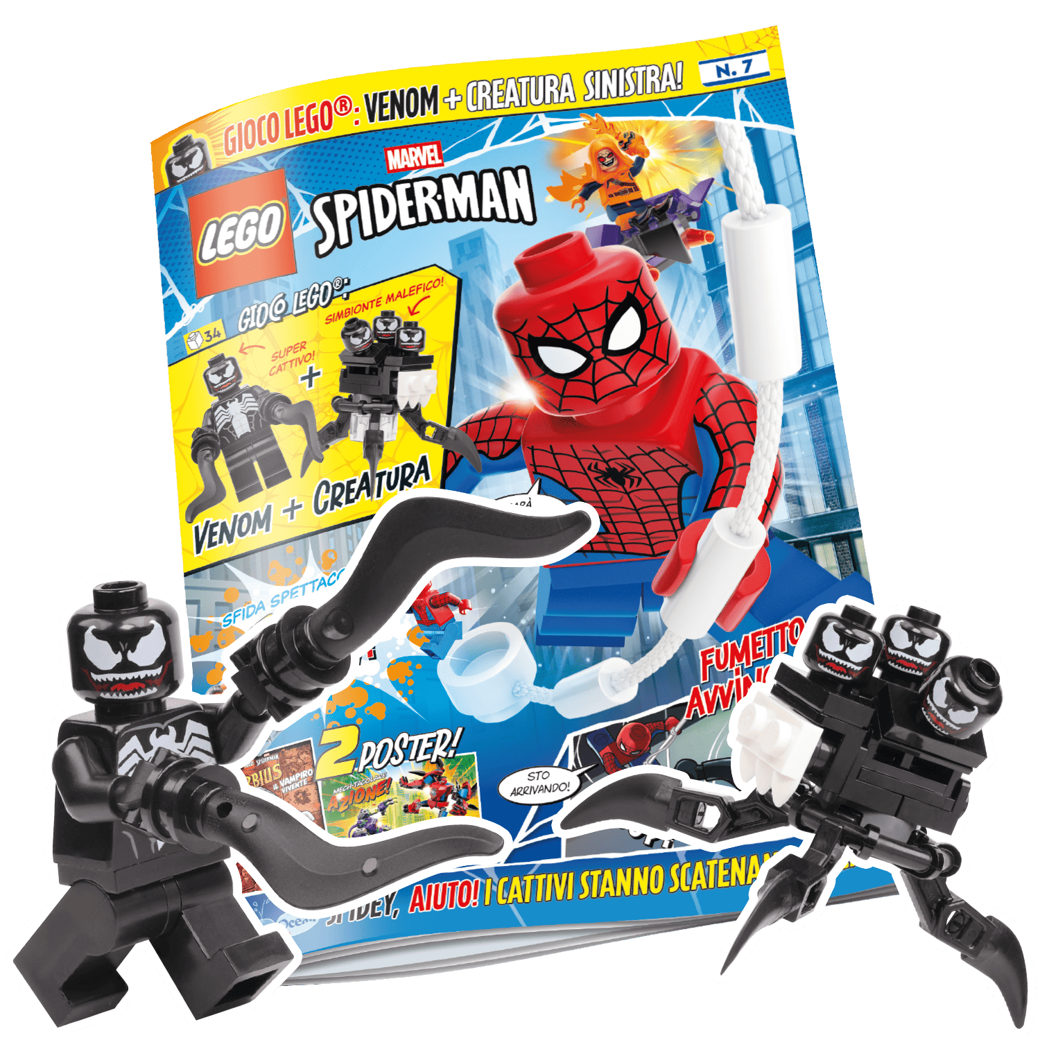 LEGO SPIDER-MAN N.7 - VENOM + CREATURA SINISTRA
