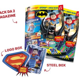 LEGO BATMAN N.9 - PACK SUPERMAN STEEL BOX + LOGO BOX