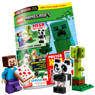 LEGO MINECRAFT SPECIALE N.3 - STEVE E BABY PANDA XXL