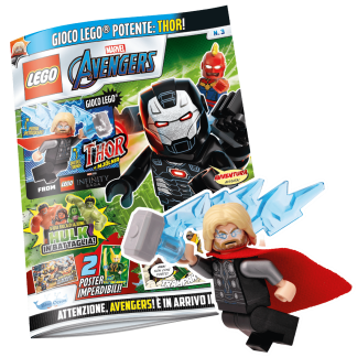 LEGO AVENGERS N.3 - THOR + MJOLNIR