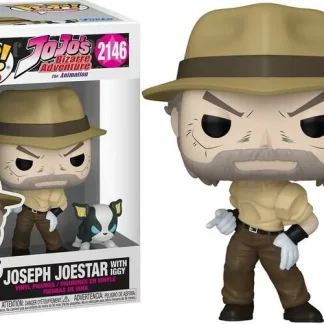 LE BIZZARRE AVVENTURE DI JOJO: POP FUNKO VINYL FIGURE 2146 JOSEPH JOESTAR W/IGGY