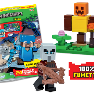 LEGO MINECRAFT COMIC N.1 - SACCHEGGIATORE + MANICHINO BERSAGLIO
