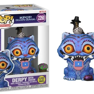 K-POP DEMON HUNTER: POP FUNKO VINYL FIGURE 2260 DERPY W/SUSSIE Glows in the Dark